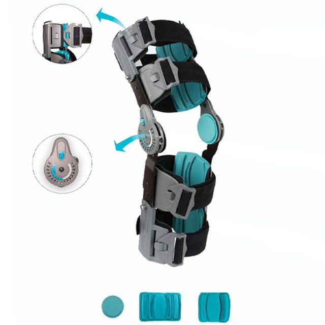 Колінний фіксатор Aurafix 746 з регулюванням кута, Туреччина (чорний) обрати на сайті Orto-med.com.ua