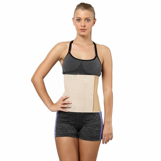 Заказать бандаж абдоминальный послеоперационный на живот Aurafix AO-25 бежевого цвета в интернет магазине Orto-med.com.ua