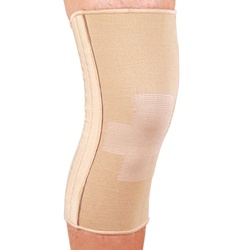 Купити бандаж еластичний на колінний суглоб зі спіральними ребрами, ES-719, ortop, (Тайвань), бежевого кольору на сайті orto-med.com.ua