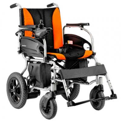 Купить электрическую инвалидную коляску OSD-22DDА оранжевого цвета в интернет магазине Orto-med.com.ua