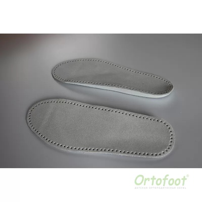 Купить ортопедические стельки для всей стопы с выкладкой продольного свода из натуральной кожи в интернет-магазине Orto-med.com.ua