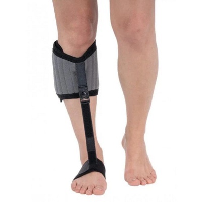 Купить турецкий ортез при падающей стопе W613, черный, универсальный размер на сайте Orto-med.com.ua