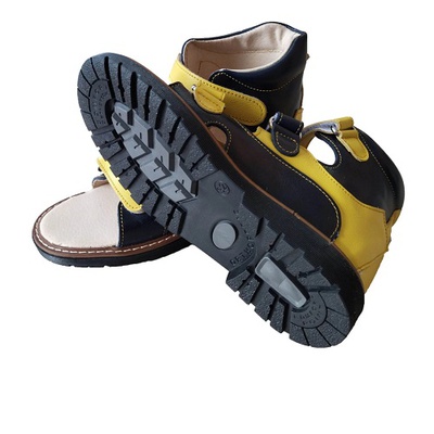 Купити сандалі ортопедичні з супінатором FootCare FC-113 розмір 21 жовто-сині, Україна на сайті Orto-med.com.ua