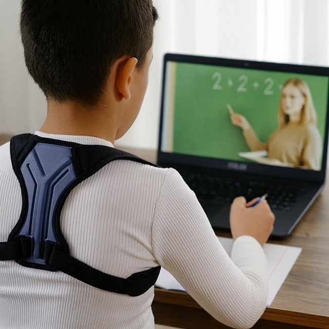 Бандаж для корекції постави Aurafix E-142 дорослий, Туреччина, чорний замовити на сайті Orto-med.com.ua