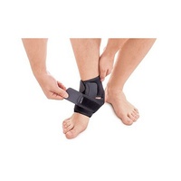 Купити бандаж на гомілковостопний суглоб роз'ємний неопреновий, Тип-414, Toros (Україна), чорного кольору на сайті orto-med.com.ua
