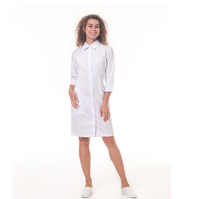 Купить халат медицинский женский "Филадельфия" (белый), Topline (Украина) на сайте orto-med.com.ua