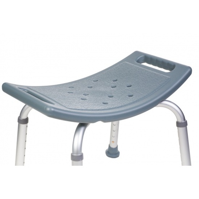 Купити стілець для душу та ванної без спинки світло-сірого кольору в магазині Orto-med.com.ua