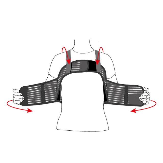 Купити жіночий бандаж для фіксації грудної клітки, Тип-155Ж, Toros (Україна) на сайті orto-med.com.ua