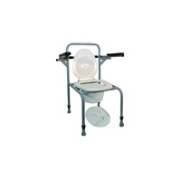 Купити стілець для туалету для літніх людей сталевий регульований з відкидними поручнями НТ-04-00 на сайті orto-med.com.ua