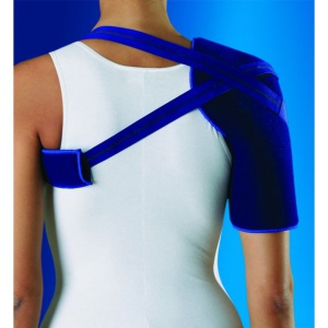 Купити бандаж на плечовий суглоб 0284, (Греція), темно синього кольору на сайті orto-med.com.ua