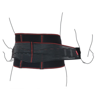 Купить ортопедический пояс для спины R3202, REMED (Україна), черного цвета, плотной ткани, разных размеров на сайте Orto-med.com.ua