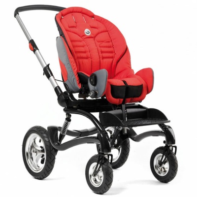 Купить красное детское кресло колесное Stingray, R82, Дания на сайте Orto-med.com.ua