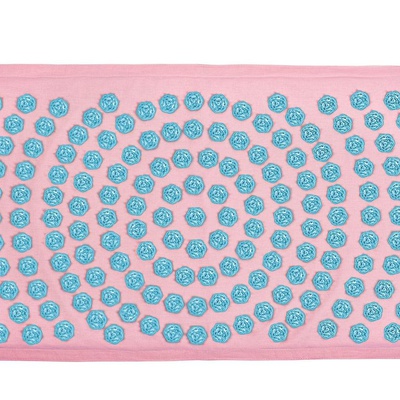 Купити рожевий килимок з аплікатором Кузнєцова для розслабляючого масажу в магазині Orto-med.com.ua