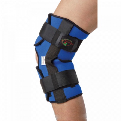 Купити ортез на колінний суглоб з металевим шарніром К-1B, Реабілітімед (Україна), синього та чорного кольору на сайті orto-med.com.ua