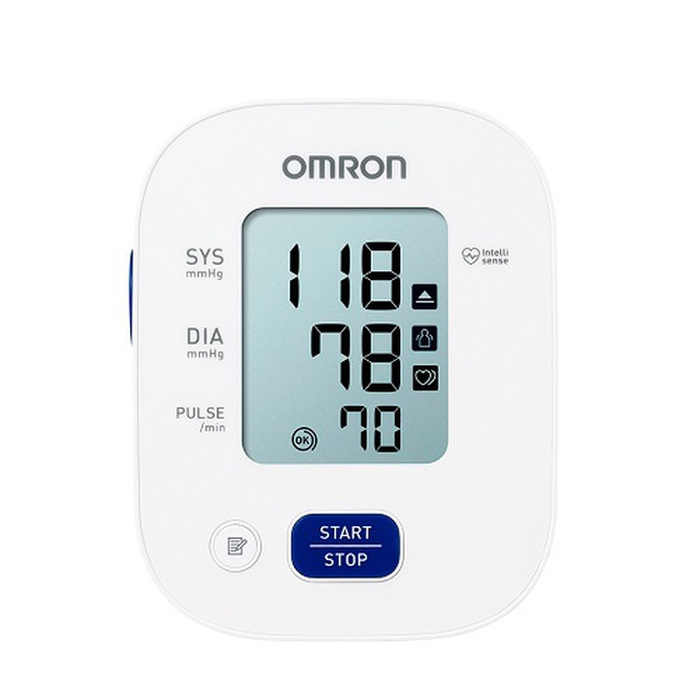 Обрати тонометр автоматичний з манжетою на плече OMRON M2+ з адаптером, Японія (білий) на сайті Orto-med.com.ua