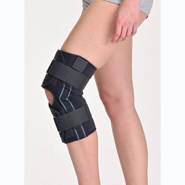 Заказать ортез с металлическими шарнирами для сильной фиксации К-1 графитовый COMFORT купить на сайте|Orto-med.com.ua