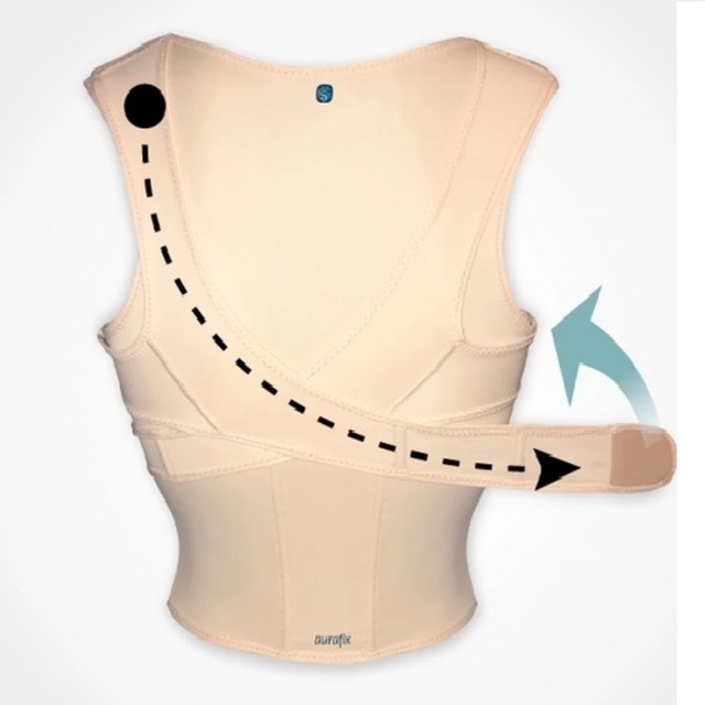 Придбати фіксатор постави (реклінатор) Aurafix AO-53, чорного кольору на сайті Orto-med.com.ua