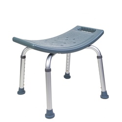 Купити стілець для душу та ванної без спинки світло-сірого кольору в магазині Orto-med.com.ua