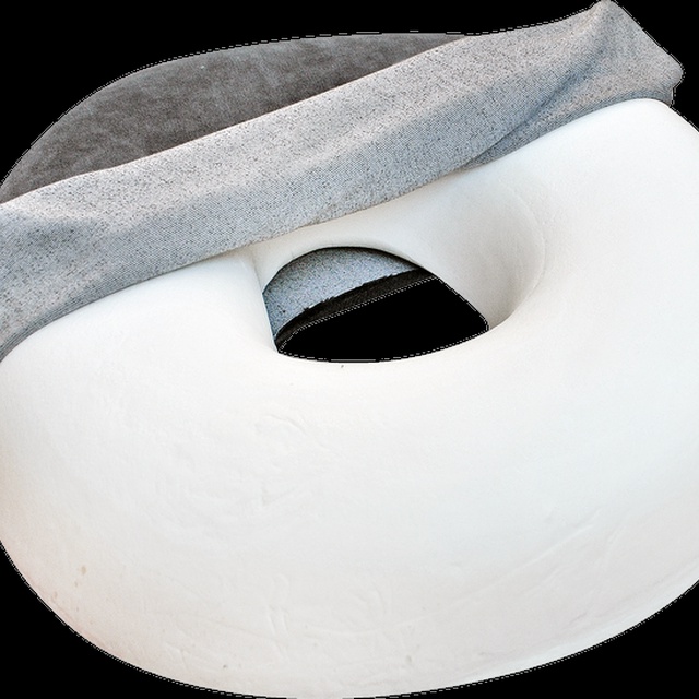 Купити ортопедичну подушку для сидіння Olvi сірого кольору в магазині Orto-med.com.ua