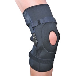 Купити ортез на колінний суглоб розбірний з поліцентричними шарнірами, ES-798, ortop, (Тайвань), чорного кольору на сайті orto-med.com.ua