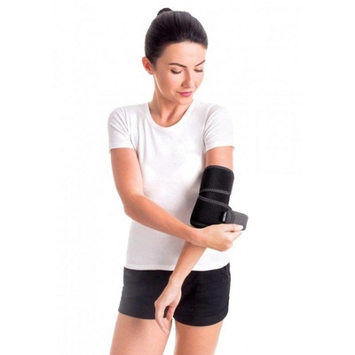 Купити бандаж ліктьовий дитячий, роз'ємний (неопреновий), Тип-600, Toros (Україна), чорного кольору на сайті orto-med.com.ua