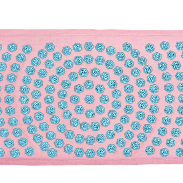 Купити рожевий килимок з аплікатором Кузнєцова для розслабляючого масажу в магазині Orto-med.com.ua