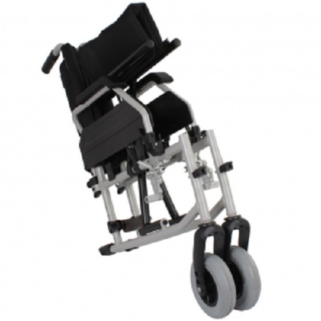Купити інвалідний алюмінієвий візок з налаштуванням центру ваги та висоти сидіння OSD-AL-**, чорний (Китай) на сайті Orto-med.com.ua