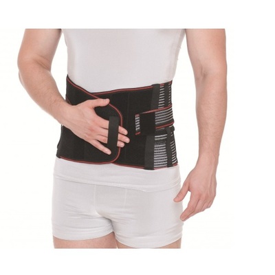 Купить корсет поддерживающий с дополнительной фиксацией (со сменными ребрами жесткости), R4204, REMED (Украина), черного цвета, разных размеров на сайте orto-med.com.ua