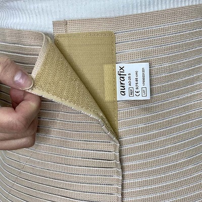 Заказать бандаж абдоминальный послеоперационный на живот Aurafix AO-25 бежевого цвета в интернет магазине Orto-med.com.ua