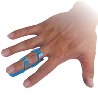 Купити ортез-шина для пальців руки, OO-150, ortop, (Тайвань), хромовано синього кольору на сайті orto-med.com.ua