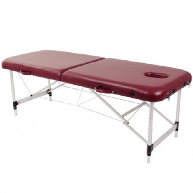 Алюминиевый складной стол для массажа (2 секции) SMT-AT025 OSD (красный), Китай заказать на сайте Orto-med.com.ua
