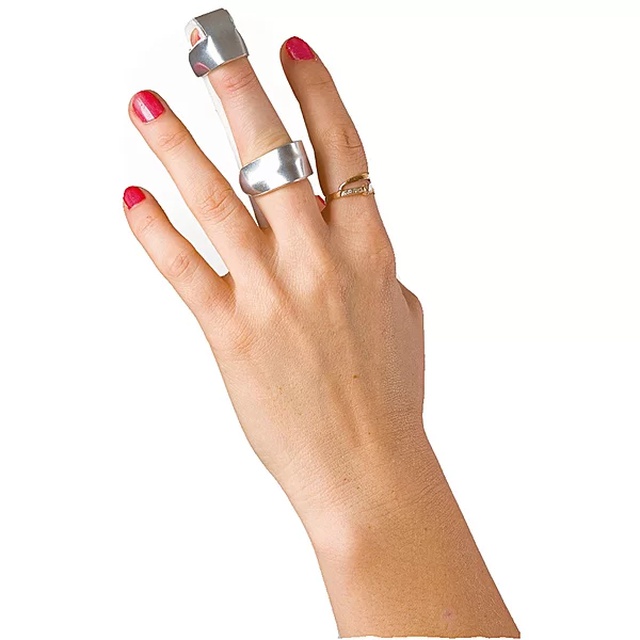 Купити бейсбольну шина на палець руки ОП-1, Реабілітімед (Україна), хромованого кольору на сайті orto-med.com.ua