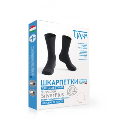 Медичні носки для діабетиків, медичний компресійний трикотаж, компресійні шкарпетки SILVERPLUS TIANA (Італія) купити на сайті orto-med.com.ua