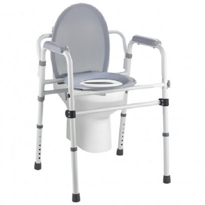 Складной алюминиевый стул туалетный OSD-2110QA, Китай (серый) Orto-med.com.ua выбрать на сайте Orto-med.com.ua